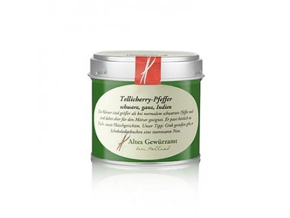 Tellicherry pepř, černý celý, Altes Gewürzamt, 90 g