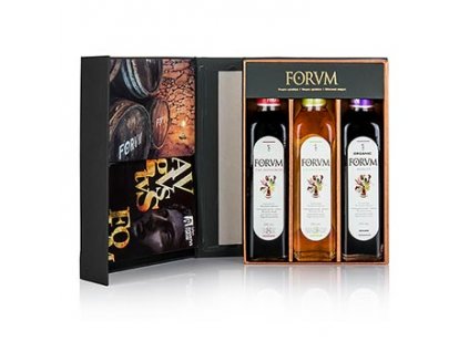 Dárková sada FORVM - 3 kusy octů, Cabernet Sauvignon / Chardonnay / Merlot, 750 ml, 3 x 250 ml