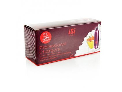Einweg Sahnekapseln, Espuma (Stickstoff), Professional Charger, iSi