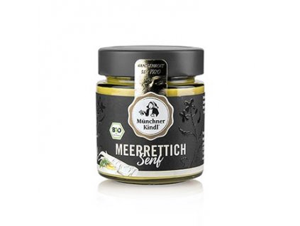 Münchner Kindl, křenová hořčice, 125 ml, sklo, veganská