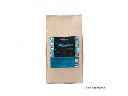 Valrhona Tulakalum 75%, tmavé čokoládové pecky, Callets, 3 kg