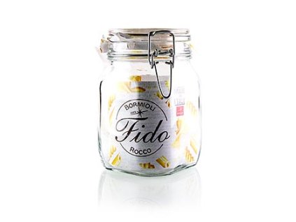 Drahtbügelglas - Fido, 1 l, quadratisch