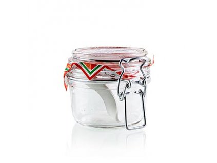 FIDO zavařovací sklenice s patentním uzávěrem, kulatá, 125ml