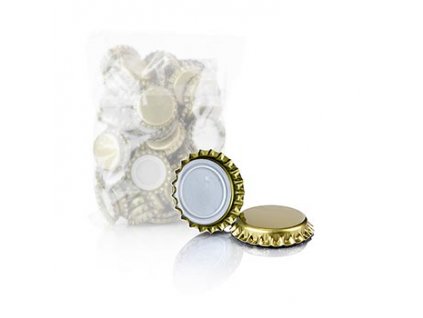 Víčka na láhve Gin Tonic (52977), zlatá, 100 kusů, 100% Chef (100/0075)