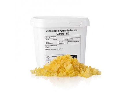 Citronová mořská sůl ve tvaru pyramidy, Petros, Kypr, 600 g