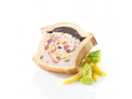 Paté vepřové & hovězí, se smrži a pečivem, TK, 500 g