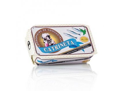 Sardinky (sardinilly pimiento de padron) celé, s paprikou, Catrineta, 115 g