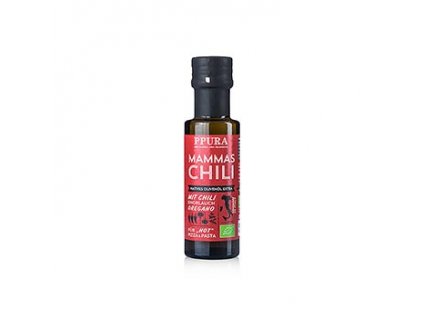 Mammas chili extra panenský olivový olej chili, česnek & oregano, Ppura, 100 ml