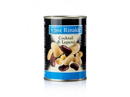 Fazolová směs (bílá, červená, fazole a cizrna), Casa Rinaldi, 400 g