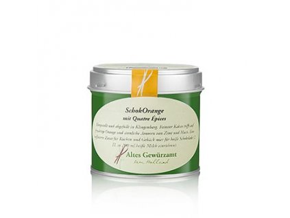 Čokoládový pomeranč s quatre Èpices, kakaový výrobek, Altes Gewürzamt, 90 g