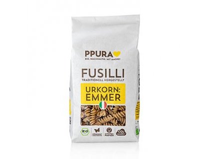 Ppura Fusilli těstoviny z italského emmeru ( pšenice ), 500 g