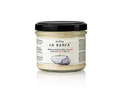 Aioli s uzeným olivovým olejem, Finca La Barca, 120 ml