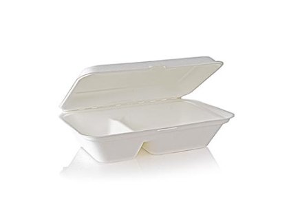 Take Away Naturesse Food Box, dvoudílný menu box se zaklápěcím víkem, 249 x 162 x 63 mm, 50 ks