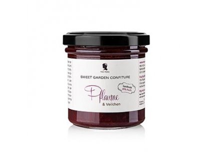 Sweet Garden Confiture - švestková & fialková ovocná pomazánka, Mea Rosa, 180 g