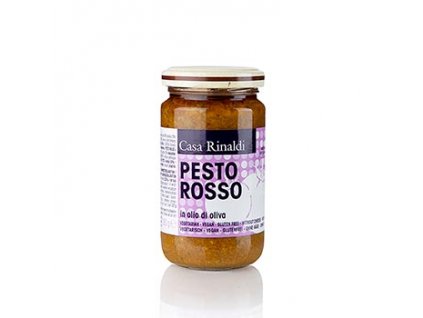 Pesto Rosso, rajčatové pesto s olivovým olejem, vegan, Casa Rinaldi, 180 g