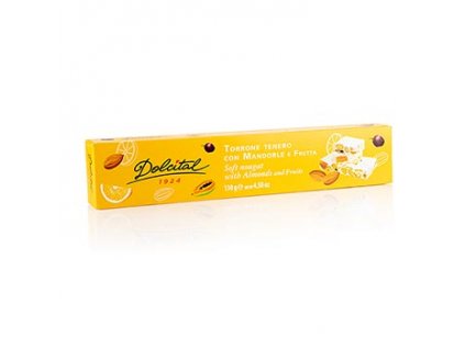 Torrone - Frutta, mandle & ovoce, měkká, Dolcital, 130 g