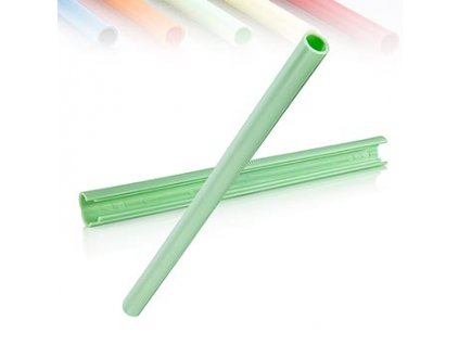 ClickStraw - opakovaně použitelné brčko na pití, zelené, 10 ks