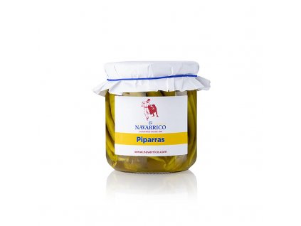 Piparras /Guindillas, jemné chilli papričky ve vinném octě, Navarrico, 300 g, čistá hmotnost 130 g