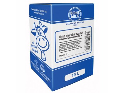 Mléko trvanlivé plnotučné 3,5 % 10 l
