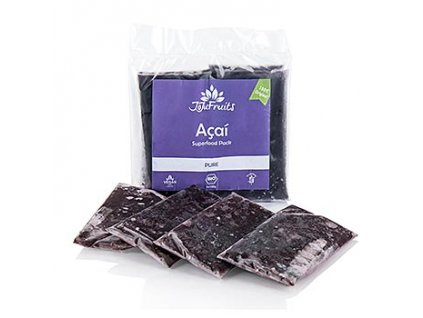 Acai Püree, 100% pur, TK, JoJu Fruits, BIO, 400g, 4 x 100g