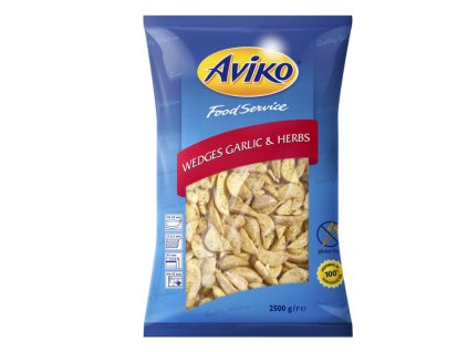 Aviko Wedges Garlic Herbs (americké brambory česnek bylinky)