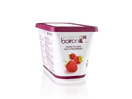 Boiron pyré z lesních jahod (Fraise des Bois), neslazené, mražené, 1 kg