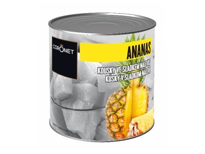 Ananas kousky 24 x 580 ml