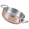 deBUYER indukční pánev / víko, měď-nerezová ocel, magnet. dno, V: 7,5 cm, prům.24cm, Set