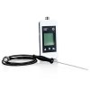 Chef´s Probe Thermometer m. Digitalanzeige, Einstechf. 80cm Kabel, 1,5mm, weiß