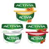 Activia mix: bílá, jahoda, meruňka