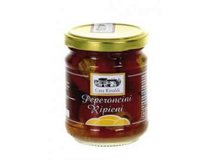 Eingelegte gefüllte Peperoncini, mit Thunfischcreme, Casa Rinaldi, 190 g