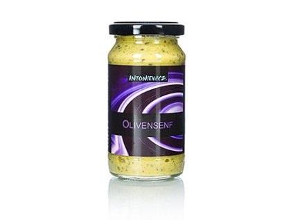 Olivensenf, süßer Senf mit kandierten Oliven, von Heiko Antoniewicz, 210 ml