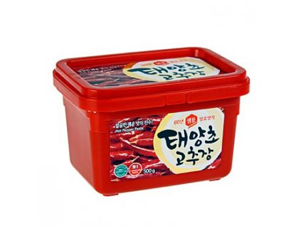 Paprika Paste - Würzpaste für koreanische Gerichte, scharf, von Sempio, 500 g