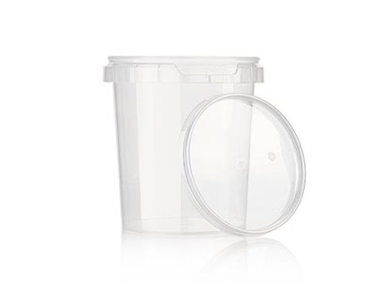 Kunststoffdose ''Circlecup'', rund, mit Deckel, ř 133x130mm, 1200ml, 1 St