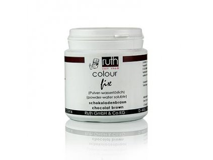 Lebensmittelfarbe, schokobraun, wasserlösliche Pulverfarbe, 9111, von Ruth, 50 g