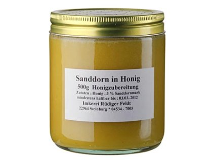 Sanddorn in Honig, harmonisch, mild-fruchtig, 500 g