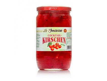 Cocktail-Kirschen, rot mit Stiel, 750 g