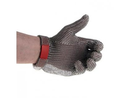 Austernhandschuh Euroflex - Kettenhandschuh, Größe M (2), rot, St