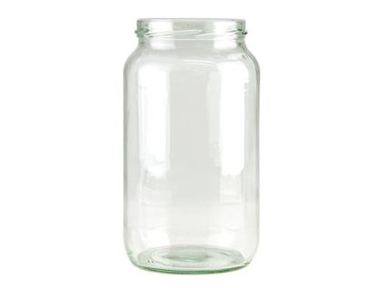 Glas, rund, 1062 ml, 82mm Mündung, für Schraubdeckel, St