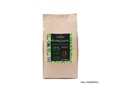Valrhona Andoa Lactée, Couverture Vollmilch, als Callets, 39% Kakao, BIO-zert., 3 kg