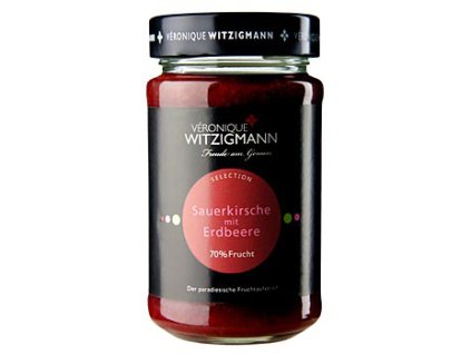 Sauerkirsche mit Erdbeere - Fruchtaufstrich, 225 g
