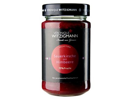 Sauerkirsche mit Himbeere - Fruchtaufstrich, 225 g