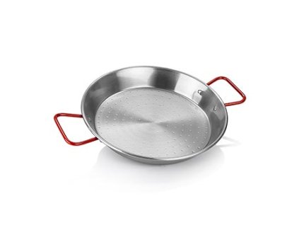 Viva Espana Paella pánev, červené rukojeti, 32 cm, de Buyer (5026.32N), 1 ks