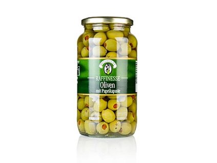 Grüne Oliven, mit Paprikapaste, Raffinesse, 935 g