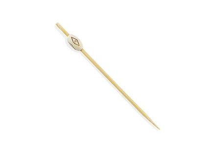 Bambusspieße ''Mali'', mit hellem Dekostein, 12cm, 40 Stück, 40 St