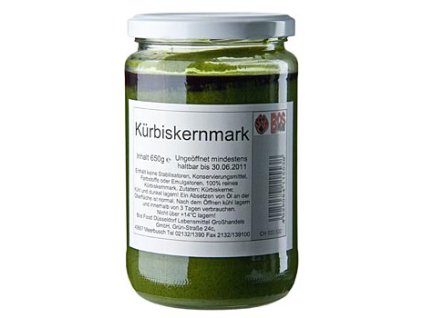 BOS FOOD Kürbiskern-Mark, 100% Mark ohne Zusatzstoffe, 650 g