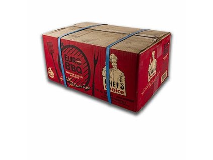 Brikety z dřevěného uhlí, karton, EuroBBQ, 10kg