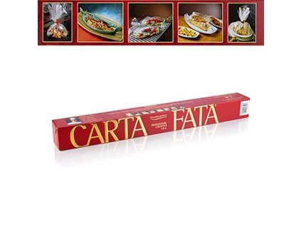 CARTA FATA® Koch u. Bratfolie, Hitzebeständig bis 220°C, 50cm x 25m Rolle