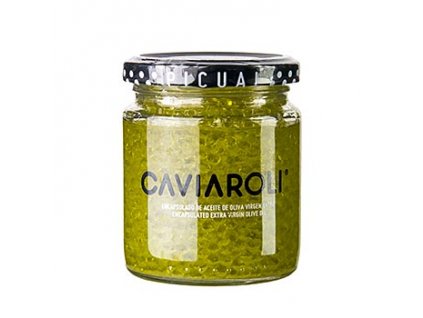Caviaroli®, Olivenölkaviar, kleine Perlen aus extra nativem Olivenöl, gelb, 200 g