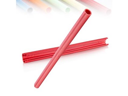 ClickStraw - opakovaně použitelné brčko, růžové, 10 ks